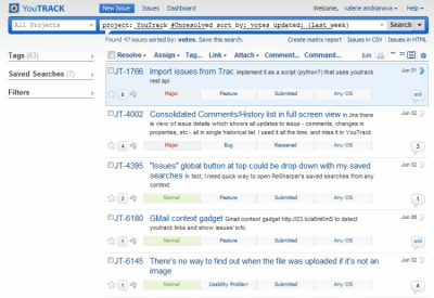 Скриншот приложения YouTrack для Mac - №1