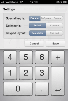 Скриншот приложения NumPad Connector - №3