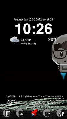 Скриншот приложения MOUSE-Space GOLauncherEX Theme - №5