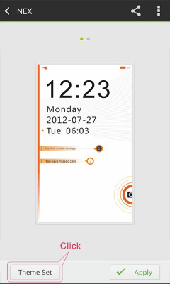 Скриншот приложения NEX GO Locker тему - №1