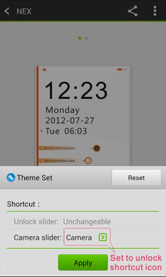 Скриншот приложения NEX GO Locker тему - №7
