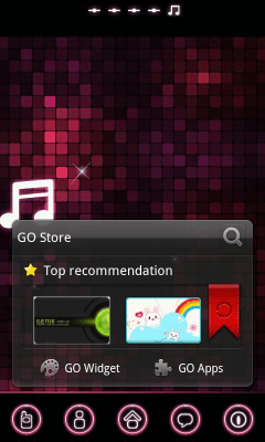 Скриншот приложения pinkmusic Theme GO Launcher EX - №2