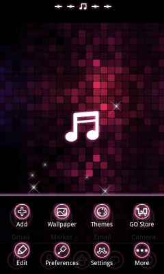 Скриншот приложения pinkmusic Theme GO Launcher EX - №6