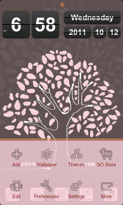 Скриншот приложения Lovetree Theme GO Launcher EX - №5