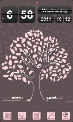 Скриншот приложения Lovetree Theme GO Launcher EX - №7