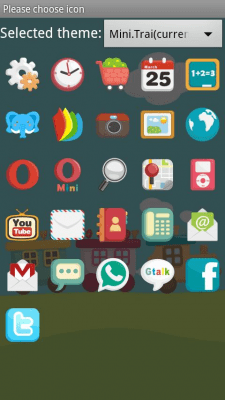 Скриншот приложения Mini.Trai Theme GO Launcher Ex - №6