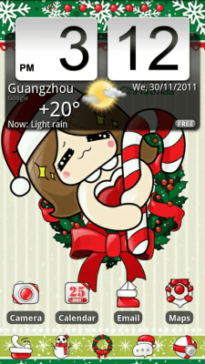 Скриншот приложения Happyxmas Theme GO Launcher EX - №3
