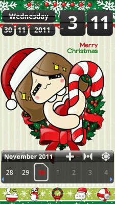 Скриншот приложения Happyxmas Theme GO Launcher EX - №5