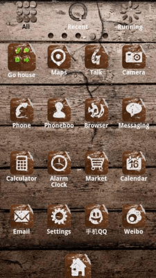 Скриншот приложения ZT Wood Theme GO Launcher EX - №3