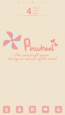 Скриншот приложения Pinwheel Theme GO Launcher EX - №4