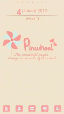 Скриншот приложения Pinwheel Theme GO Launcher EX - №8