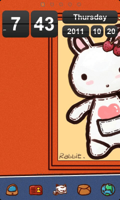 Скриншот приложения RabbitZTheme GO Launcher EX - №5