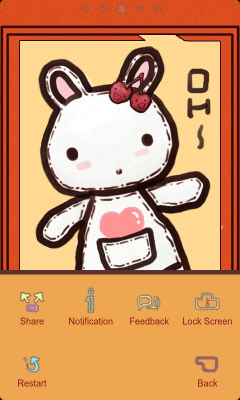 Скриншот приложения RabbitZTheme GO Launcher EX - №8