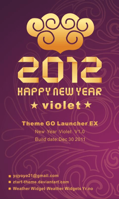 Скриншот приложения NewYear V Theme GO Launcher EX - №8