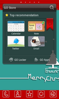 Скриншот приложения S Christmas Theme GO Launcher - №3