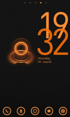 Скриншот приложения Z.Halo GO Launcher Ex Theme - №3