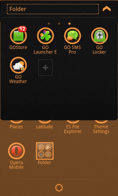 Скриншот приложения Z.Halo GO Launcher Ex Theme - №5