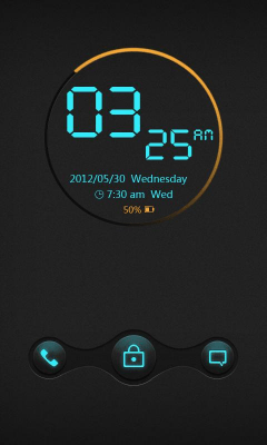 Скриншот приложения Cyrix GO LauncherEX Theme - №3