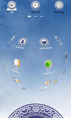 Скриншот приложения Porcelain Theme GO Launcher EX - №4