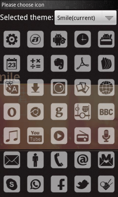 Скриншот приложения Smile Theme GO LauncherEX - №1