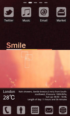 Скриншот приложения Smile Theme GO LauncherEX - №2