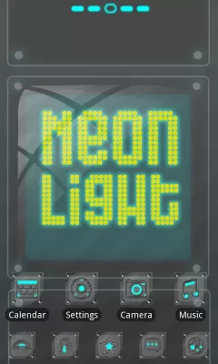 Скриншот приложения Neonlight Theme GO Launcher EX - №1