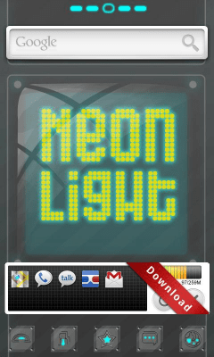 Скриншот приложения Neonlight Theme GO Launcher EX - №4