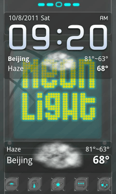Скриншот приложения Neonlight Theme GO Launcher EX - №6