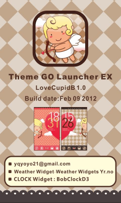 Скриншот приложения LoveCupidB Theme GO LauncherEX - №5