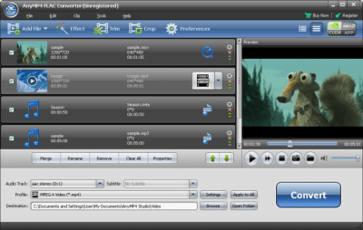 Скриншот приложения AnyMP4 FLAC Converter - №1