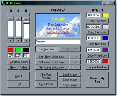 Скриншот приложения HTMLcolor - №1