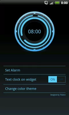 Скриншот приложения Digital Clock Disc Widget - №2