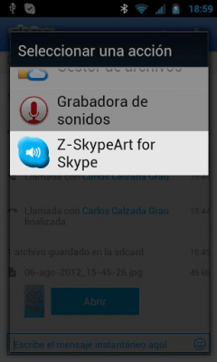Скриншот приложения Z - SkypeSound для Skype - №3
