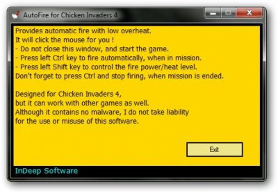 Скриншот приложения AutoFire for Chicken Invaders 4 - №1