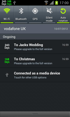 Скриншот приложения Countdown in Status Bar - №6