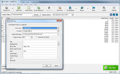 Скриншот приложения FreeRIP MP3 Converter - №2