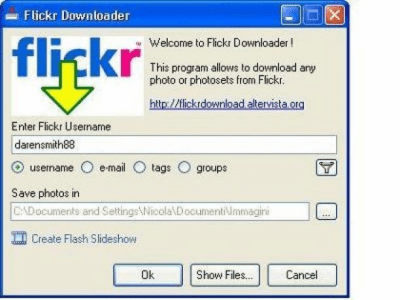 Скриншот приложения Flickr Downloader - №1