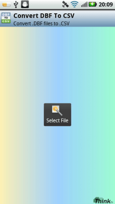 Скриншот приложения DBF в CSV - №3