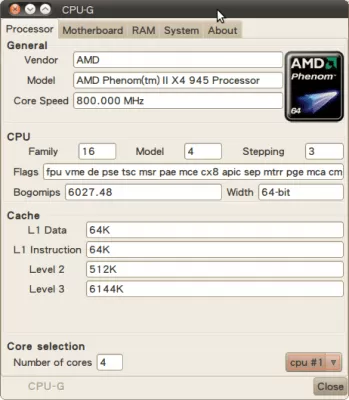 Скриншот приложения CPU-G - №1