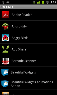 Скриншот приложения App Share - №2