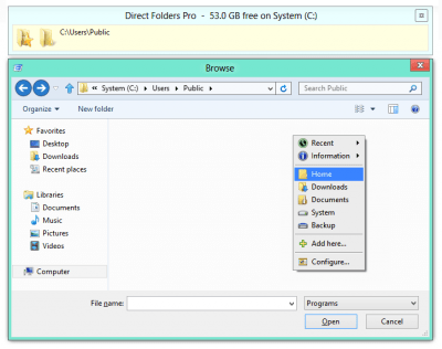Скриншот приложения Direct Folders - №1