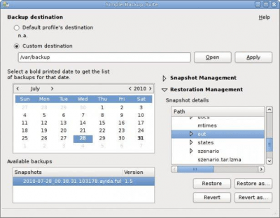 Скриншот приложения SBackup - №3