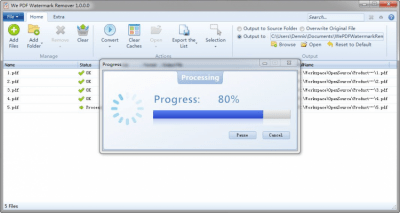 Скриншот приложения We PDF Watermark Remover - №3