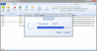 Скриншот приложения We Batch PDF Protector - №3