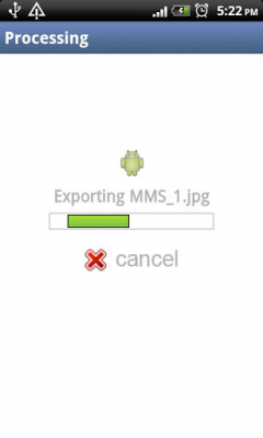 Скриншот приложения Легкий экспорт ММС - №2