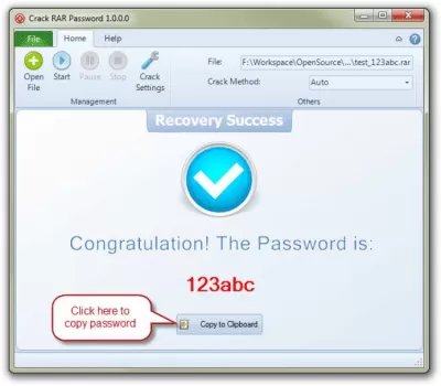 Скриншот приложения Magic RAR Password Recovery - №1