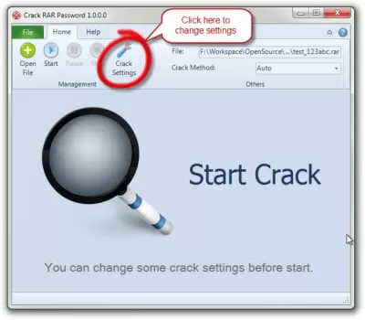 Скриншот приложения Magic RAR Password Recovery - №3
