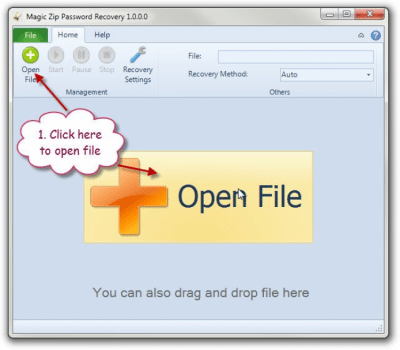 Скриншот приложения Magic Zip Password Recovery - №3