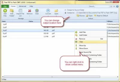 Скриншот приложения PDF to Flash SWF - №3