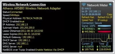 Скриншот приложения Network Meter - №1